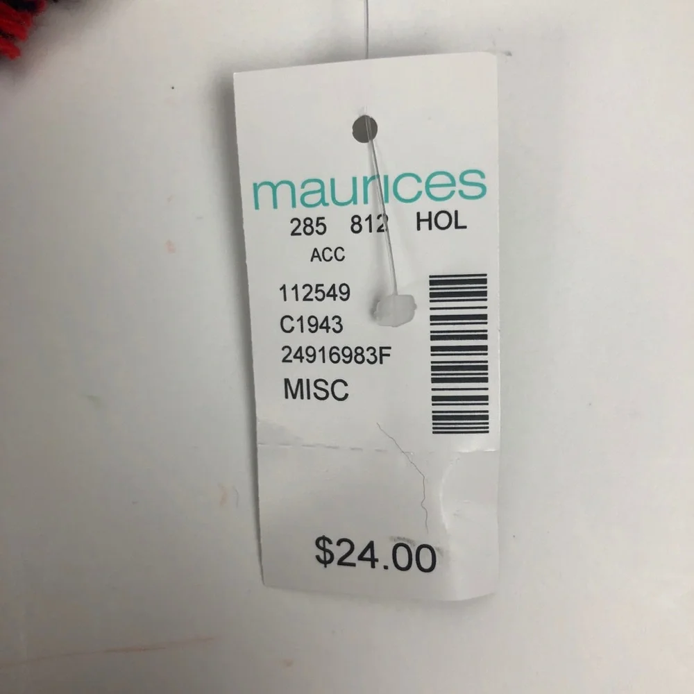 NWT MAURICES Women’s Winter Scarf 54” x 54” Multi Color Plaid - Picture 3 of 8